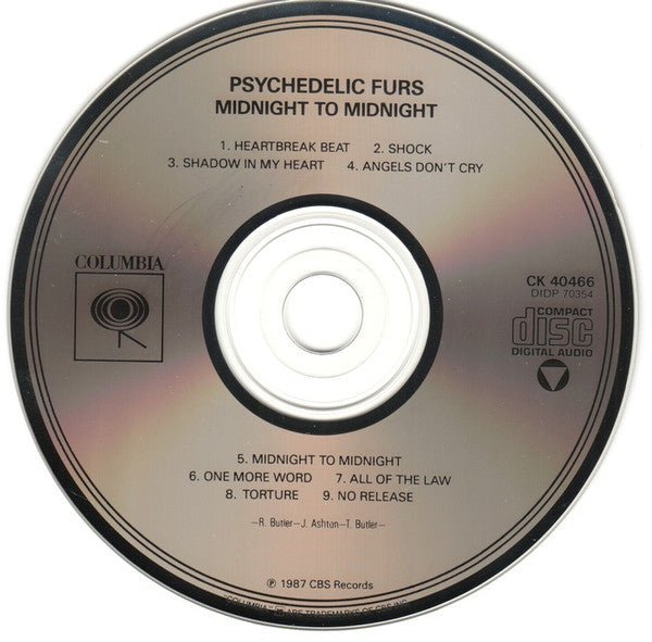 CD Psychedelic Furs – Midnight To Midnight Ed. USA 2ª Mano - DISCOS NAKASHA