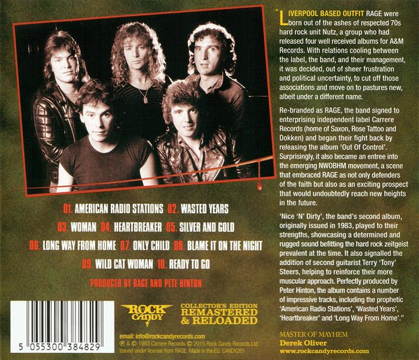 CD Rage – Nice'N'Dirty Nuevo precintado - DISCOS NAKASHA