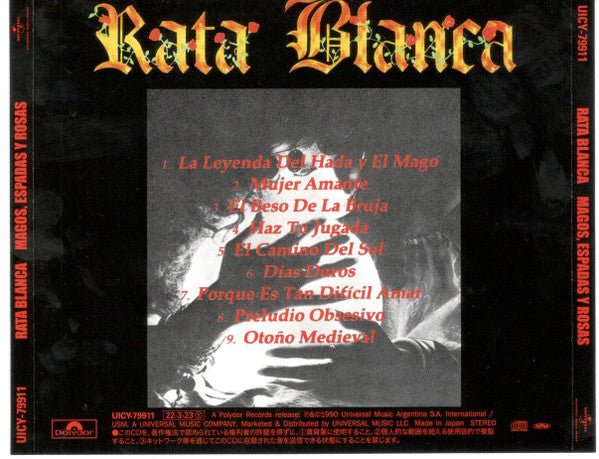 CD Rata Blanca – Magos, Espadas Y Rosas Nuevo precintado - DISCOS NAKASHA