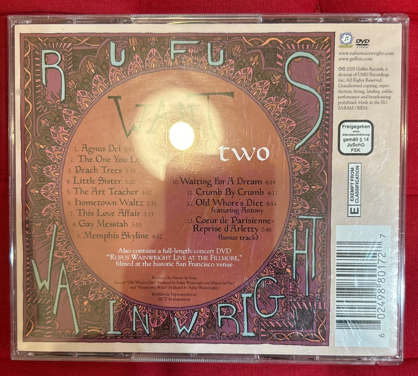 CD Rufus Wainwright – Want Two Nuevo precintado - DISCOS NAKASHA