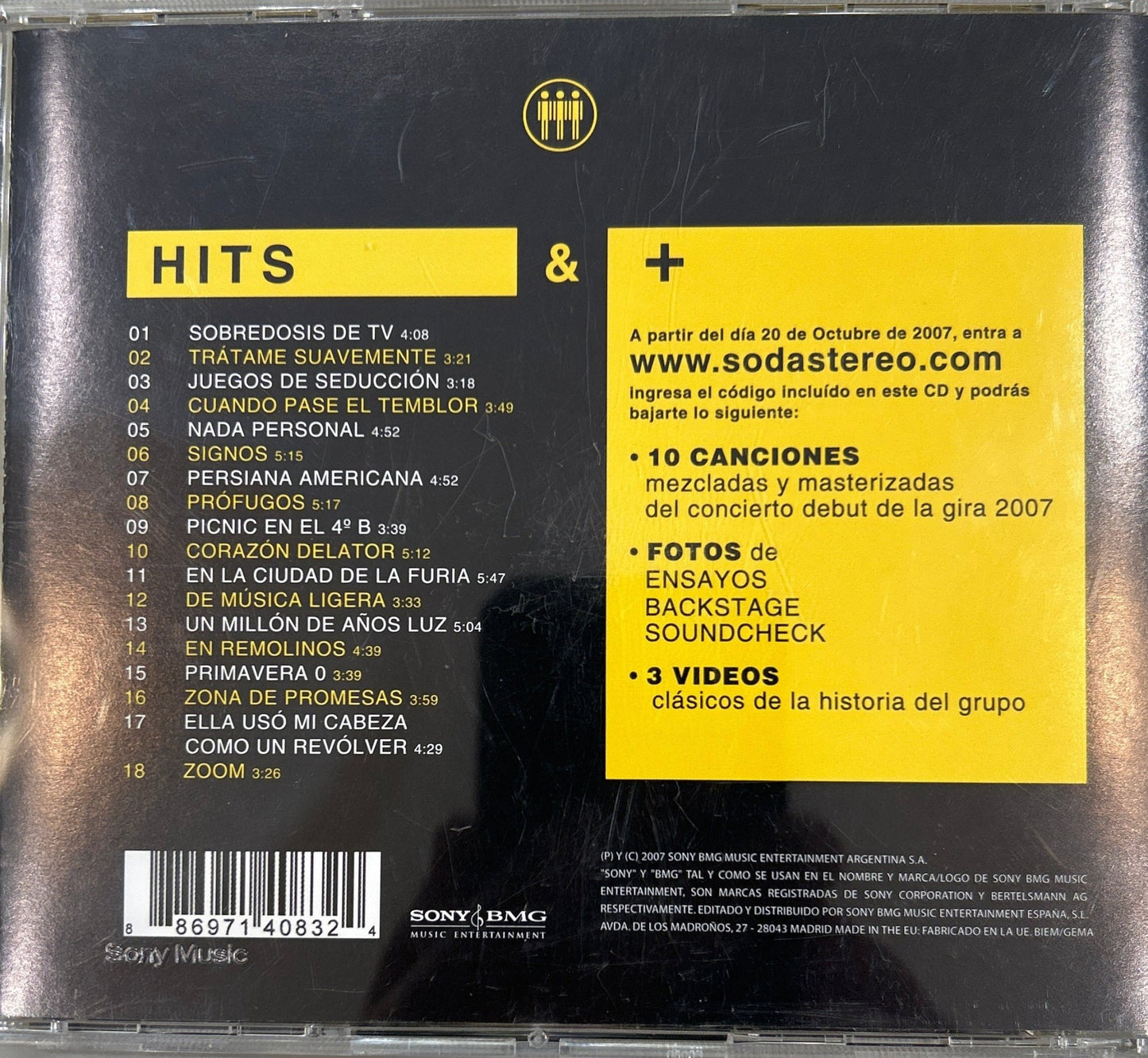 CD Soda Stereo – Me Veras Volver - Hits & + Nuevo precintado - DISCOS NAKASHA