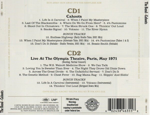 CD The Band – Cahoots Nuevo precintado - DISCOS NAKASHA