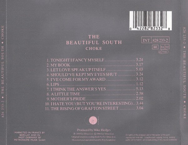 CD The Beautiful South – Choke 2ª Mano (Producto exclusivo recogida en tienda) - DISCOS NAKASHA