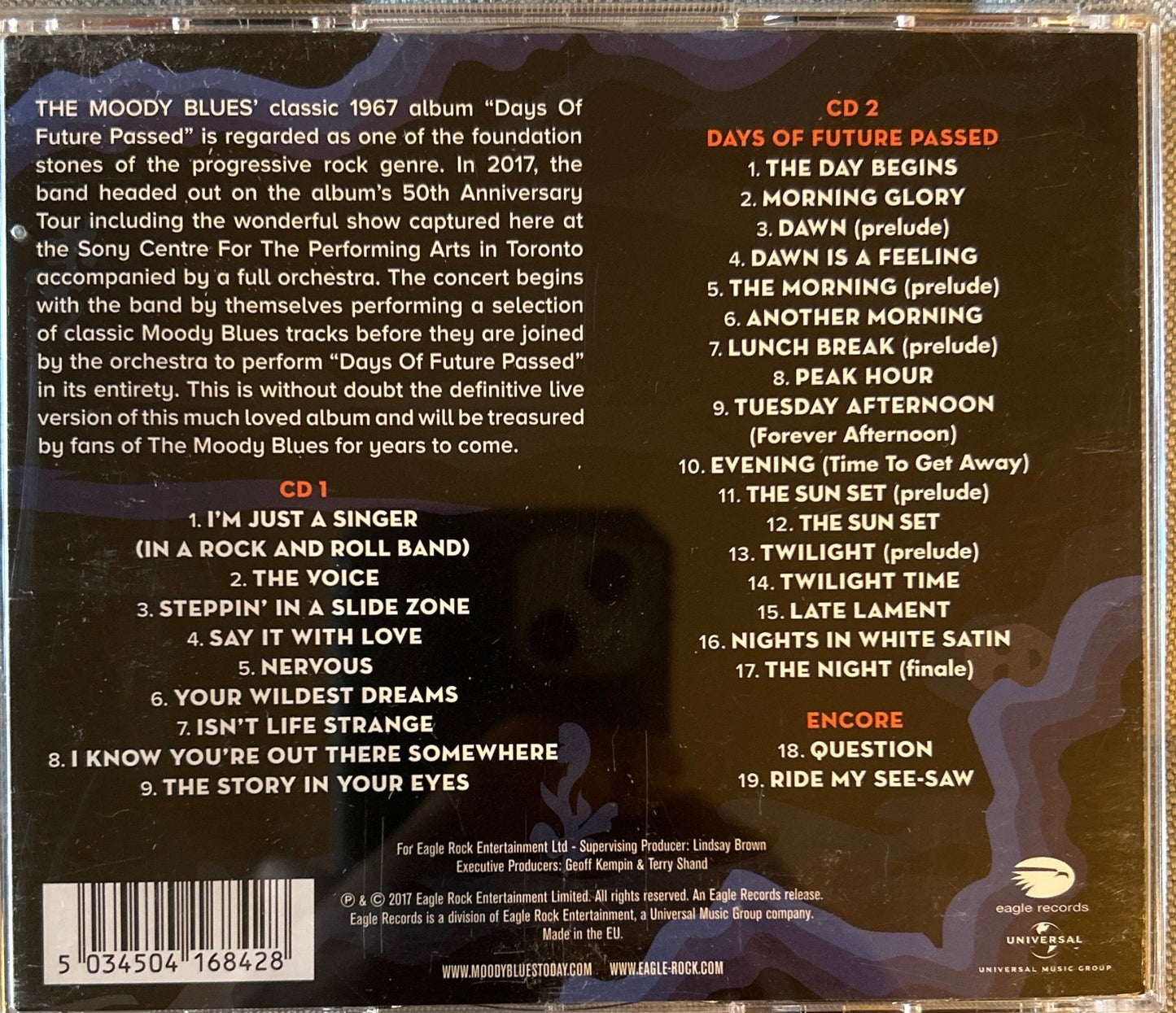 CD The Moody Blues – Days Of Future Passed Live 2ª Mano - DISCOS NAKASHA