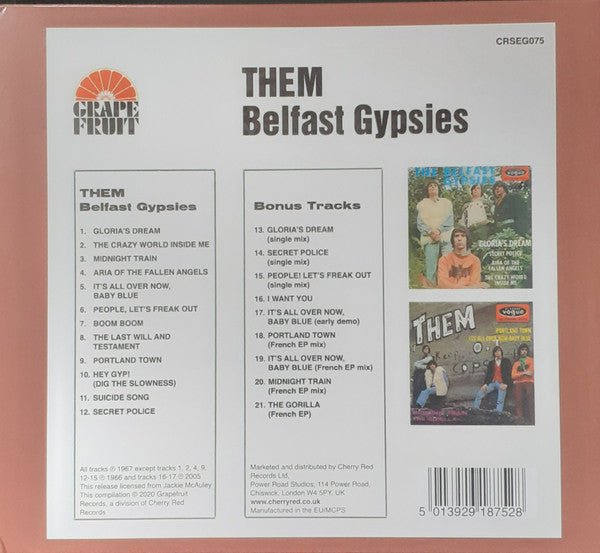 CD Them – Belfast Gypsies Nuevo precintado - DISCOS NAKASHA