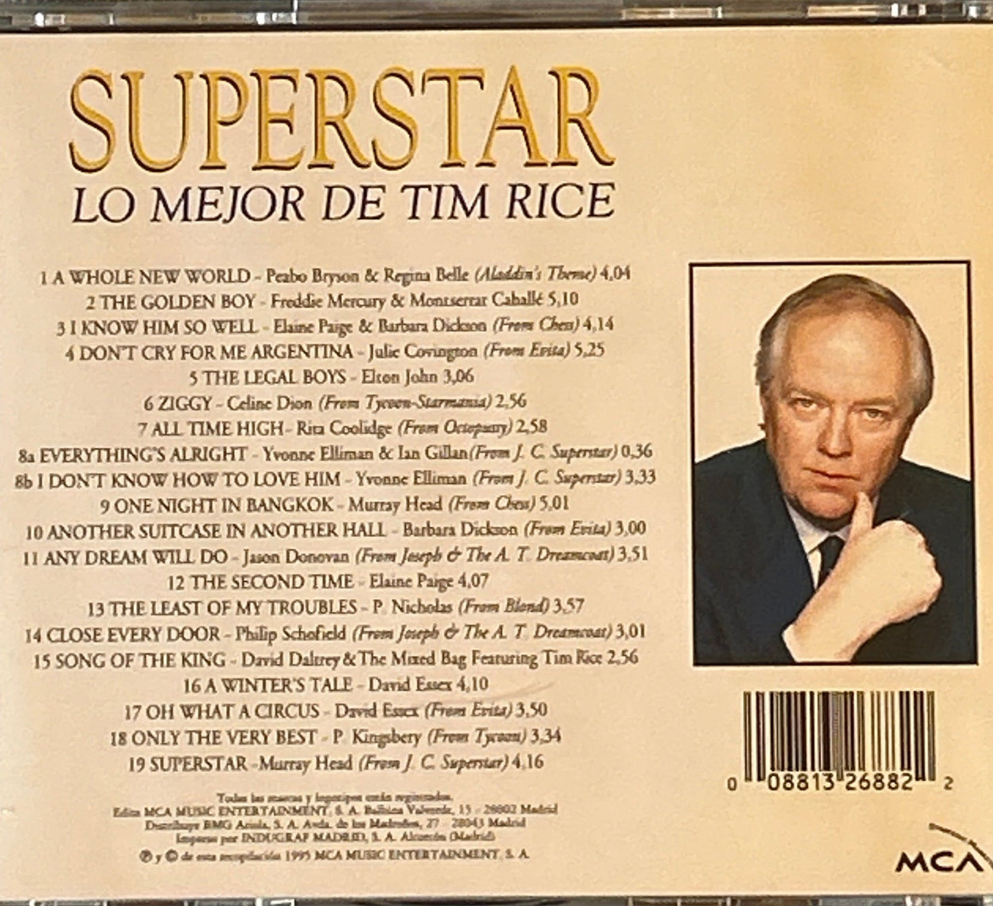 CD Tim Rice – Superstar - Lo Mejor De Tim Rice 2ª Mano - DISCOS NAKASHA