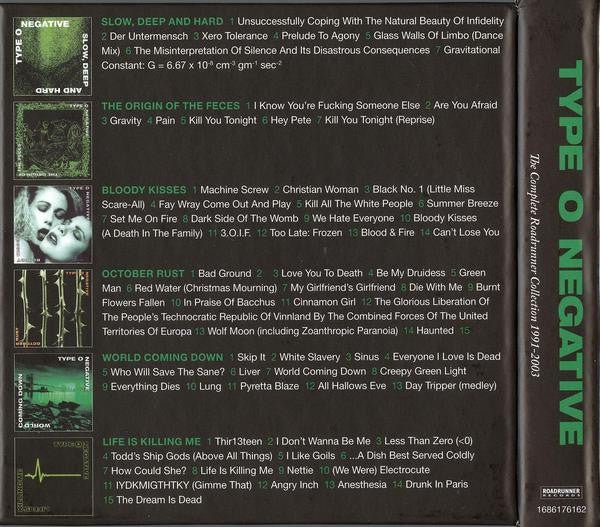 CD Type O Negative – The Complete Roadrunner Collection 1991-2003 Nuevo precintado - DISCOS NAKASHA
