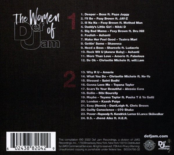 CD V/A – The Women Of Def Jam Nuevo precintado - DISCOS NAKASHA