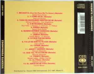 CD Vicente Fernandez – 15 Grandes Con El Número 1 2ª Mano - DISCOS NAKASHA