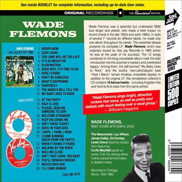 CD Wade Flemons – Wade Flemons Nuevo precintado - DISCOS NAKASHA