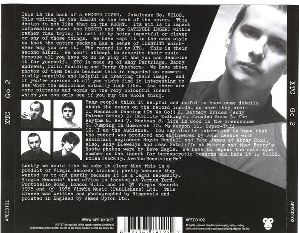 CD XTC – Go 2 Nuevo precintado - DISCOS NAKASHA