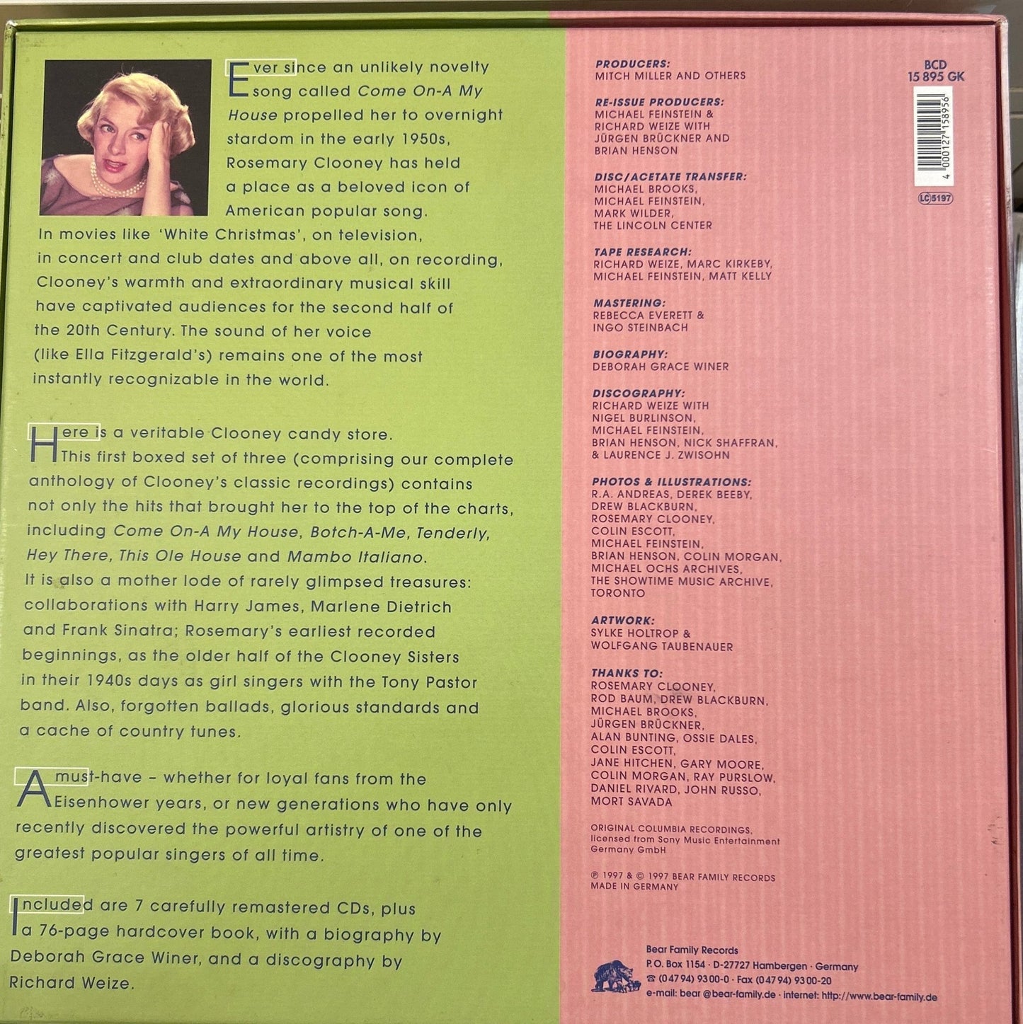 CDBOX Rosemary Clooney – Come On-A My House 2ª Mano - DISCOS NAKASHA