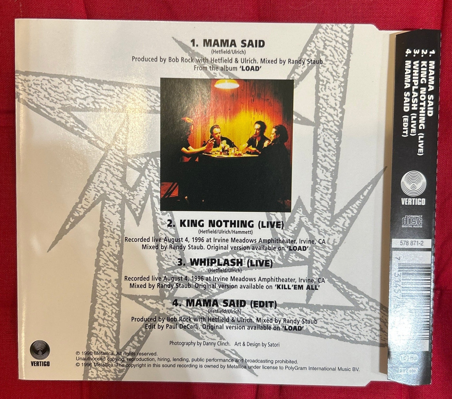 CDMAXI Metallica – Mama Said 2ª mano - DISCOS NAKASHA