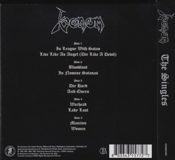 CDSINGLE Box set Venom – The Singles Box set Nuevo precintado - DISCOS NAKASHA