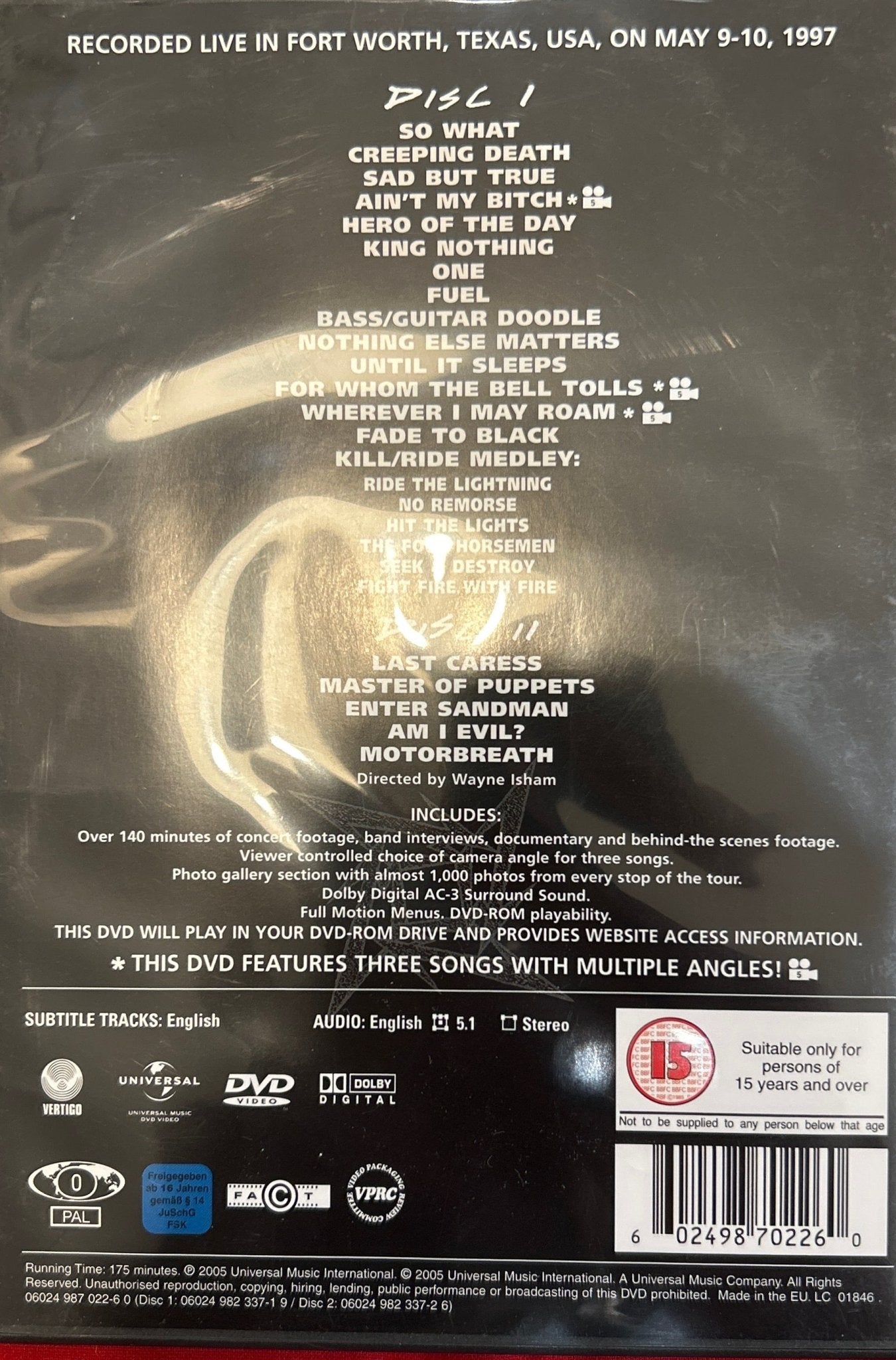 DVD Metallica – Cunning Stunts 2ª Mano (Producto exclusivo recogida en tienda) - DISCOS NAKASHA