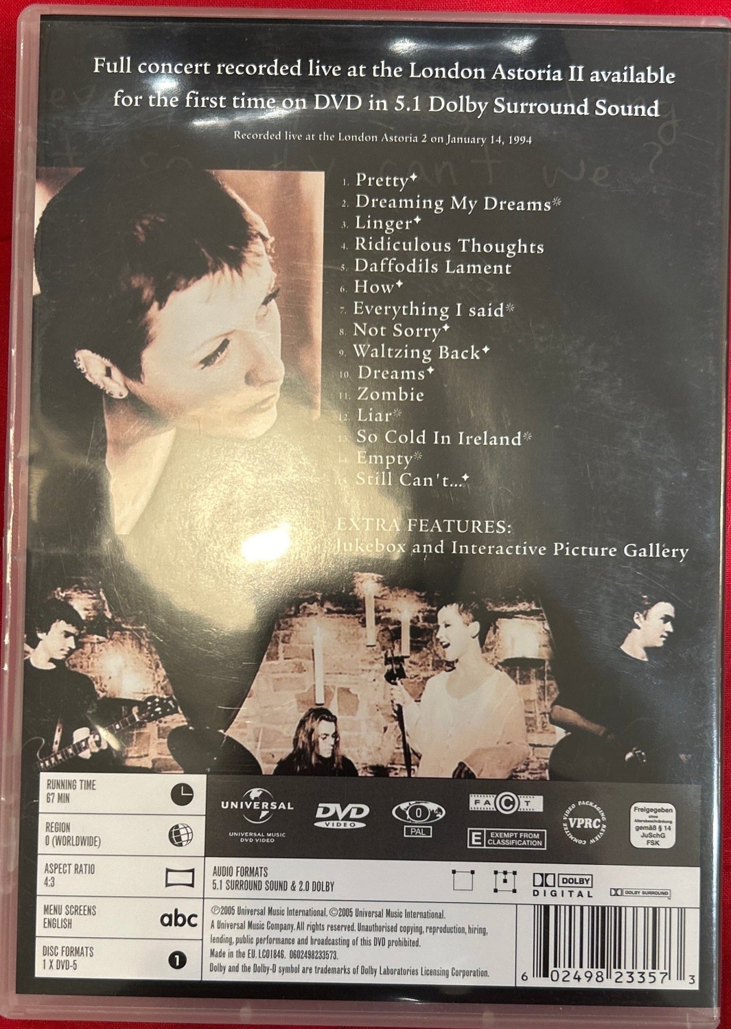 DVD The Cranberries – Live 2ª Mano - DISCOS NAKASHA