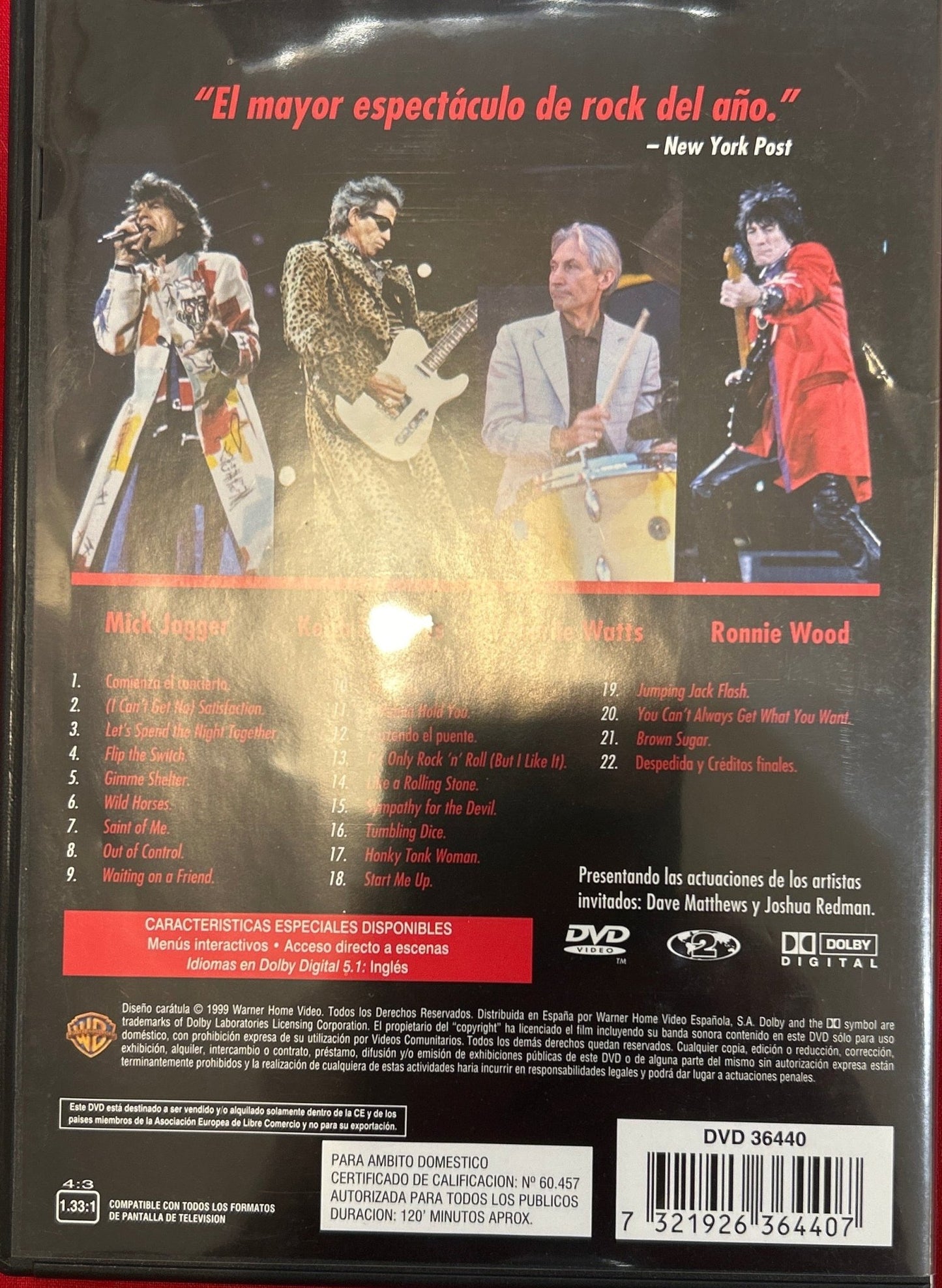 DVD The Rolling Stones – Bridges To Babylon Tour '97 - 98 2ª Mano (Producto exclusivo recogida en tienda) - DISCOS NAKASHA