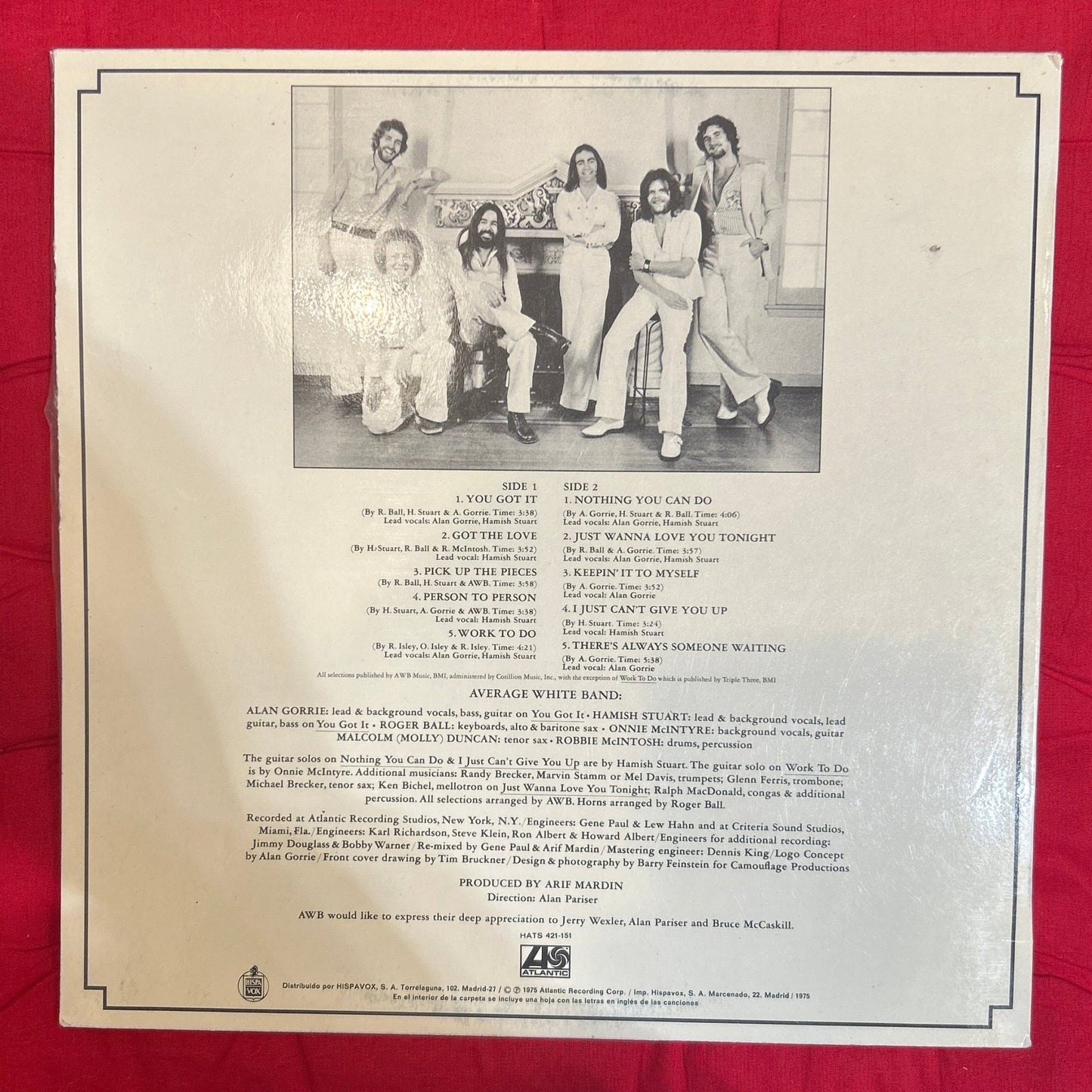 LP Average White Band – AWB 2ª mano - DISCOS NAKASHA