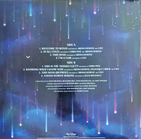 LP Banda Sonora -Ariana Debose, Chris Pine, Angelique Cabral, Julia Michaels – Wish Nuevo precintado - DISCOS NAKASHA
