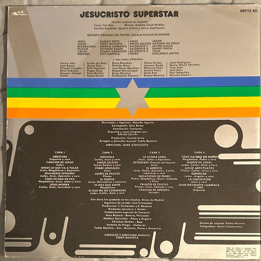LP Banda Sonora - Jesucristo Superstar (Camilo Sesto / Teddy Bautista / Angela Carrasco) 2ª Mano (Copia) - DISCOS NAKASHA
