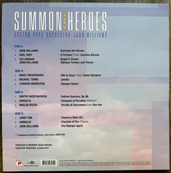 LP Banda Sonora - John Williams , Boston Pops Orchestra – Summon The Heroes Nuevo precintado - DISCOS NAKASHA