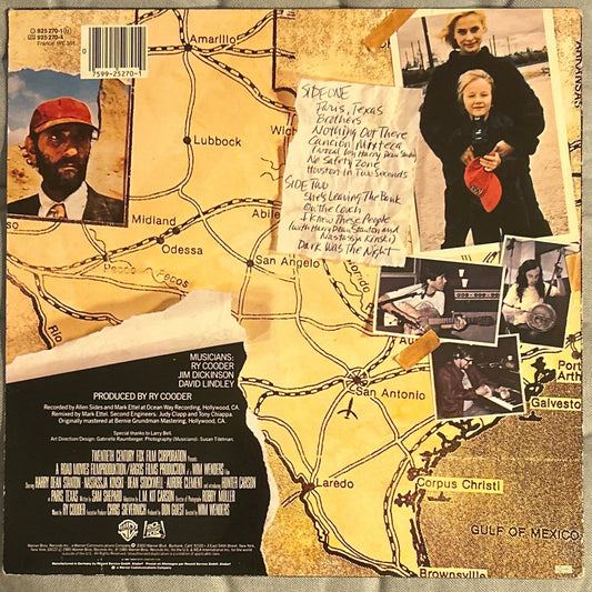 LP Banda Sonora - Ry Cooder – Paris, Texas 2ª Mano - DISCOS NAKASHA