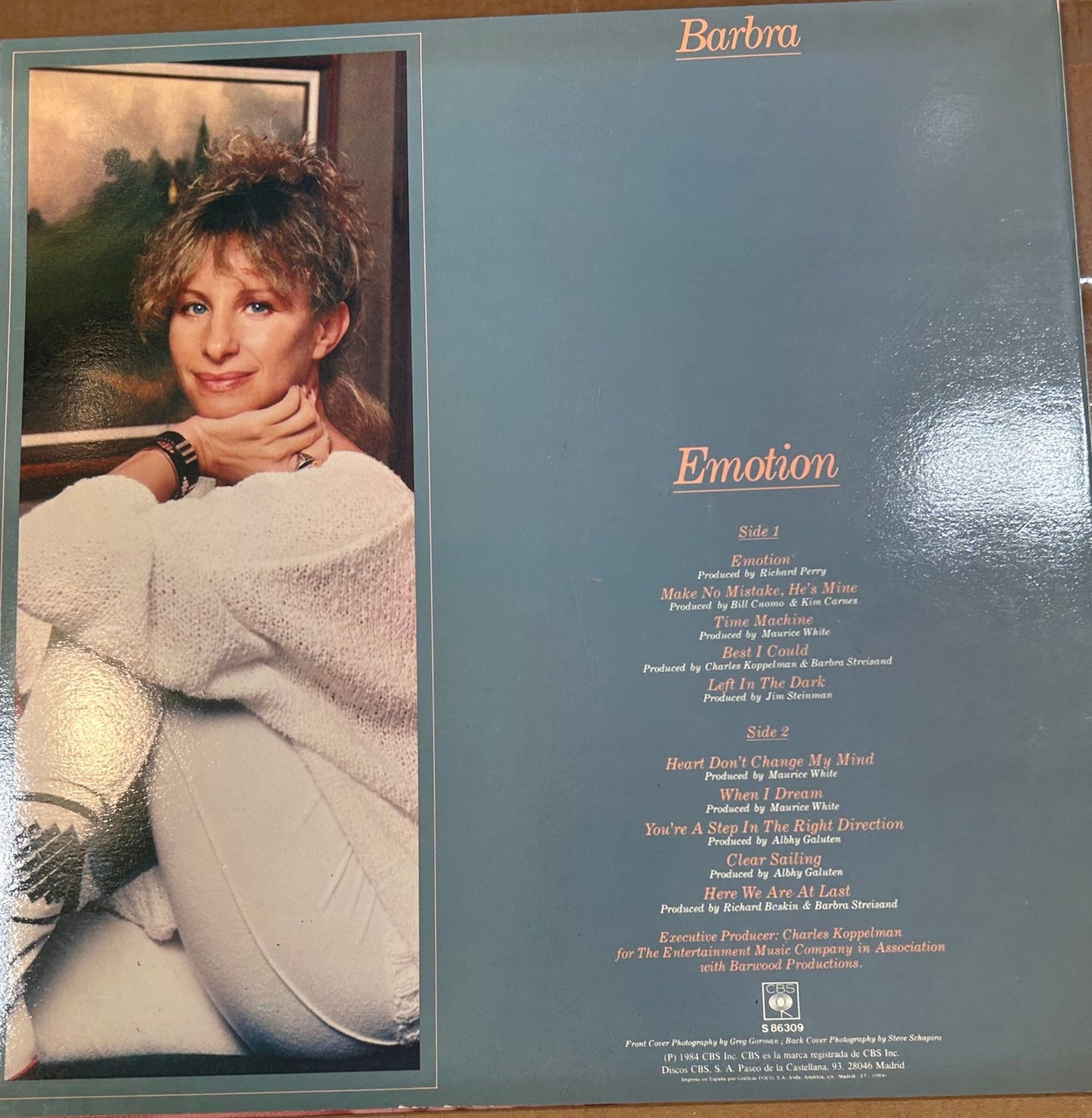 LP Barbra Streisand – Emotion 2ª Mano - DISCOS NAKASHA
