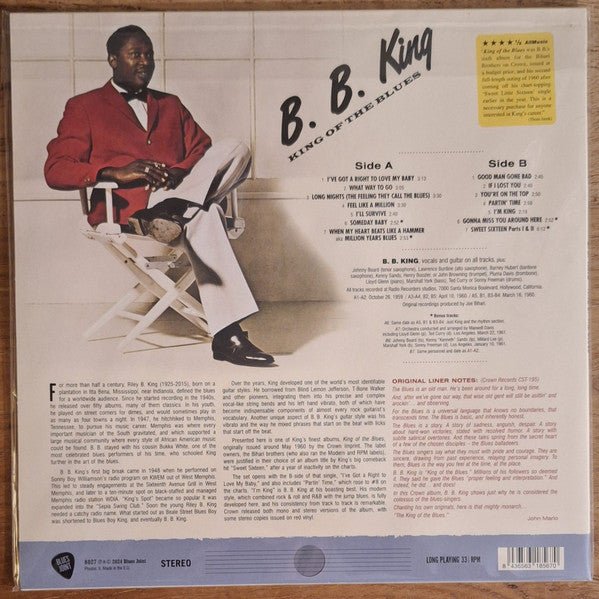 LP B.B. King – King Of The Blues Nuevo precintado - DISCOS NAKASHA