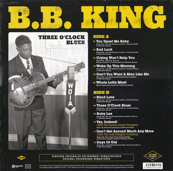 LP B.B. King – Three O'Clock Blues Nuevo precintado - DISCOS NAKASHA