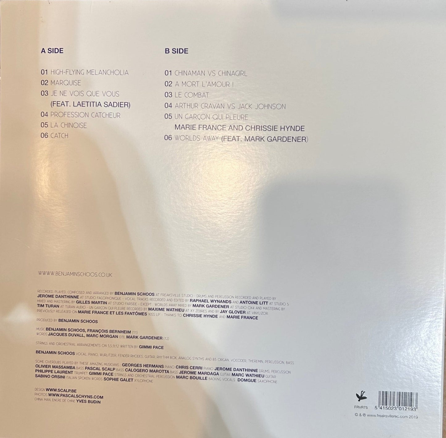 LP Benjamin Schoos – China Man Vs Chinagirl 2ª Mano - DISCOS NAKASHA
