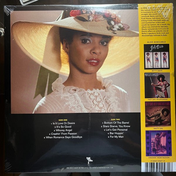 LP Betty Davis – Is It Love Or Desire Nuevo precintado - DISCOS NAKASHA