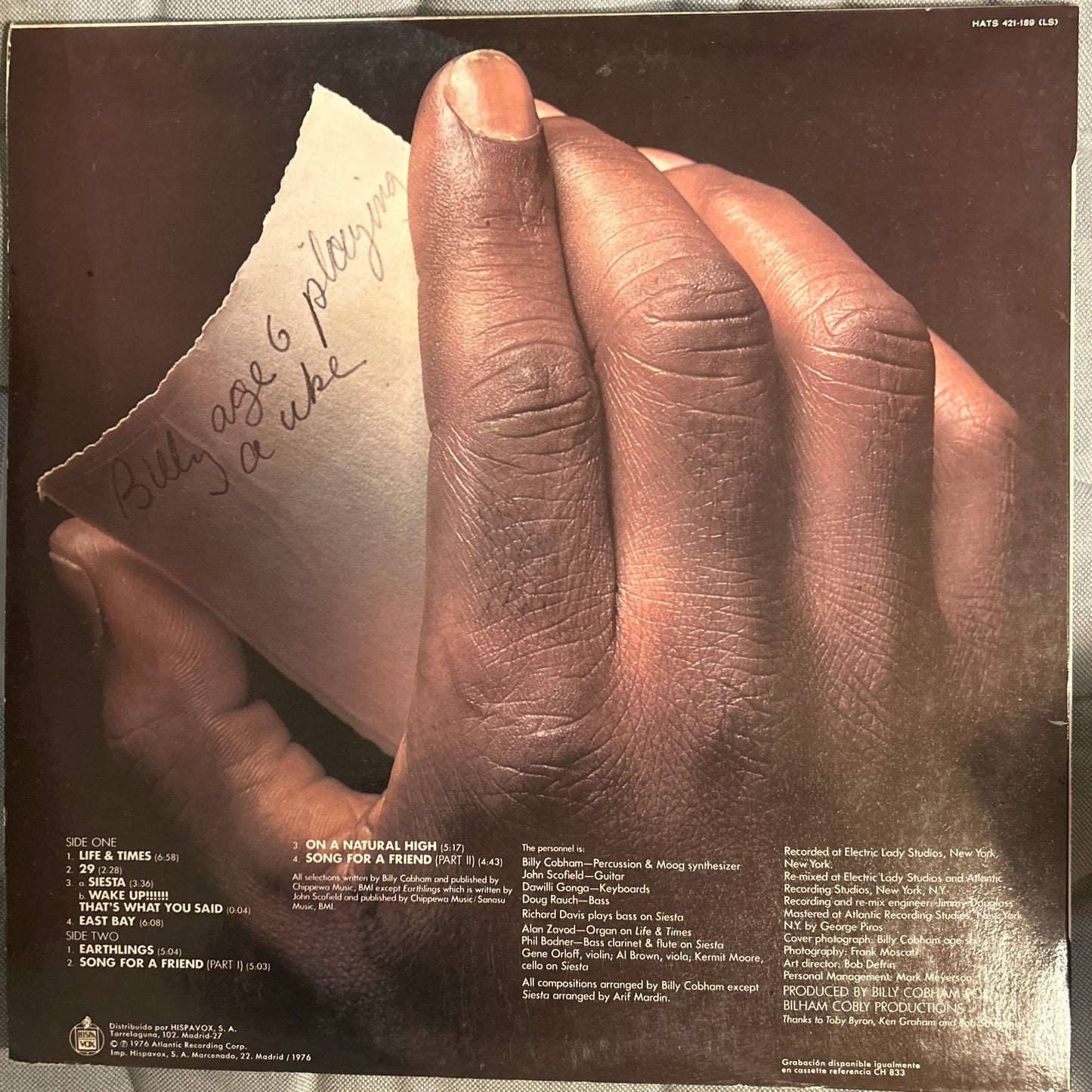 LP Billy Cobham – Life & Times 2ª Mano - DISCOS NAKASHA