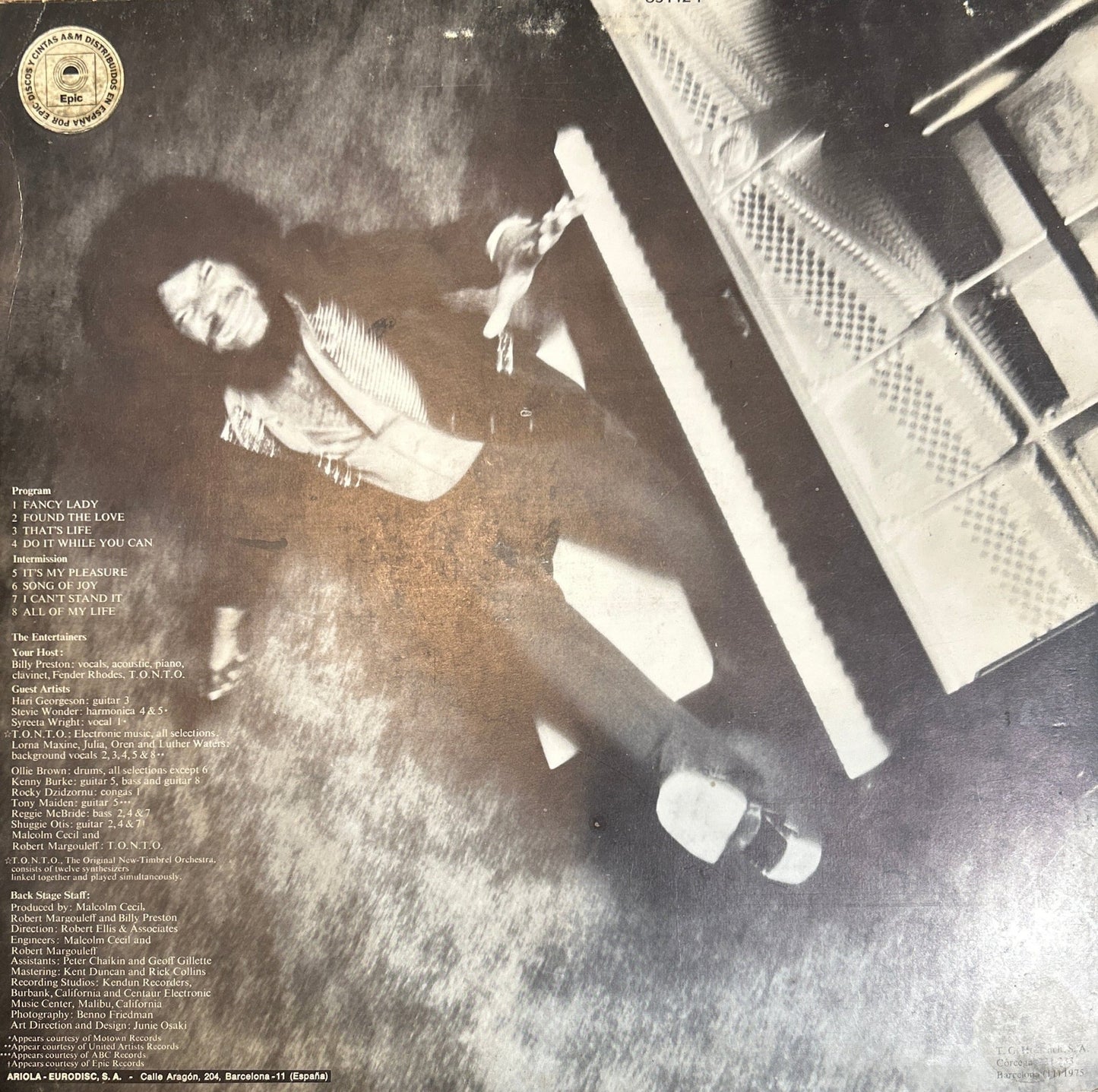 LP Billy Preston – It's My Pleasure 2ª Mano (Producto exclusivo recogida en tienda) - DISCOS NAKASHA