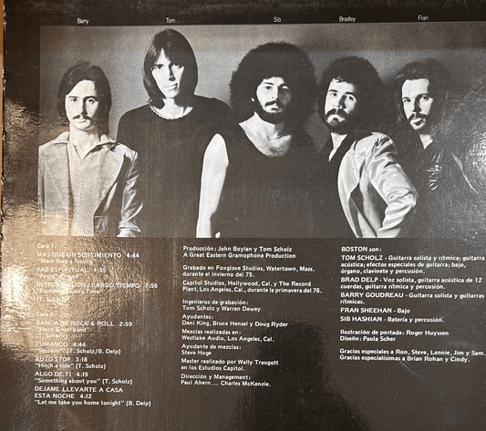 LP Boston – Boston 2ª mano - DISCOS NAKASHA