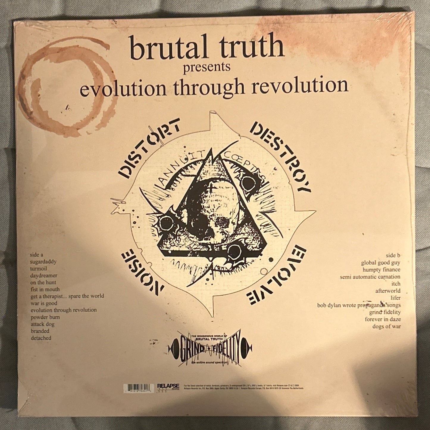 LP Brutal Truth – Evolution Through Revolution Nuevo precintado - DISCOS NAKASHA