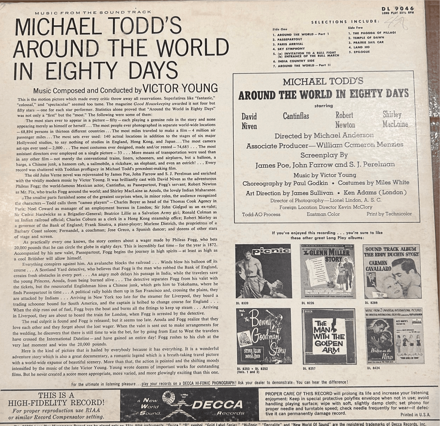 LP BSO - Victor Young – Michael Todd's Around The World In 80 Days 2ª Mano - DISCOS NAKASHA