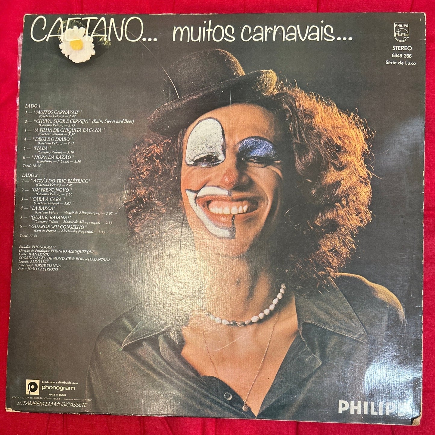 LP Caetano Veloso – Muitos Carnavais 2ª Mano - DISCOS NAKASHA