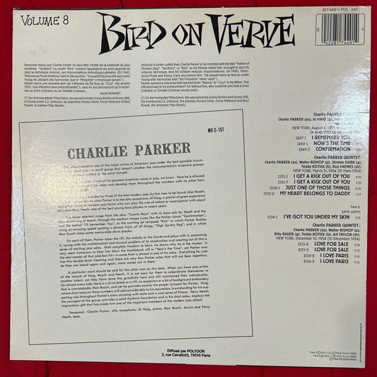 LP Charlie Parker – Bird On Verve - Volume 8 2ª Mano - DISCOS NAKASHA