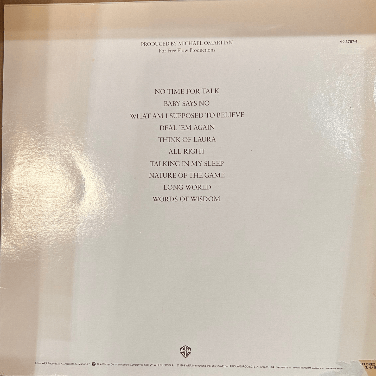 LP Christopher Cross – Another Page 2ª Mano (Producto exclusivo recogida en tienda) - DISCOS NAKASHA