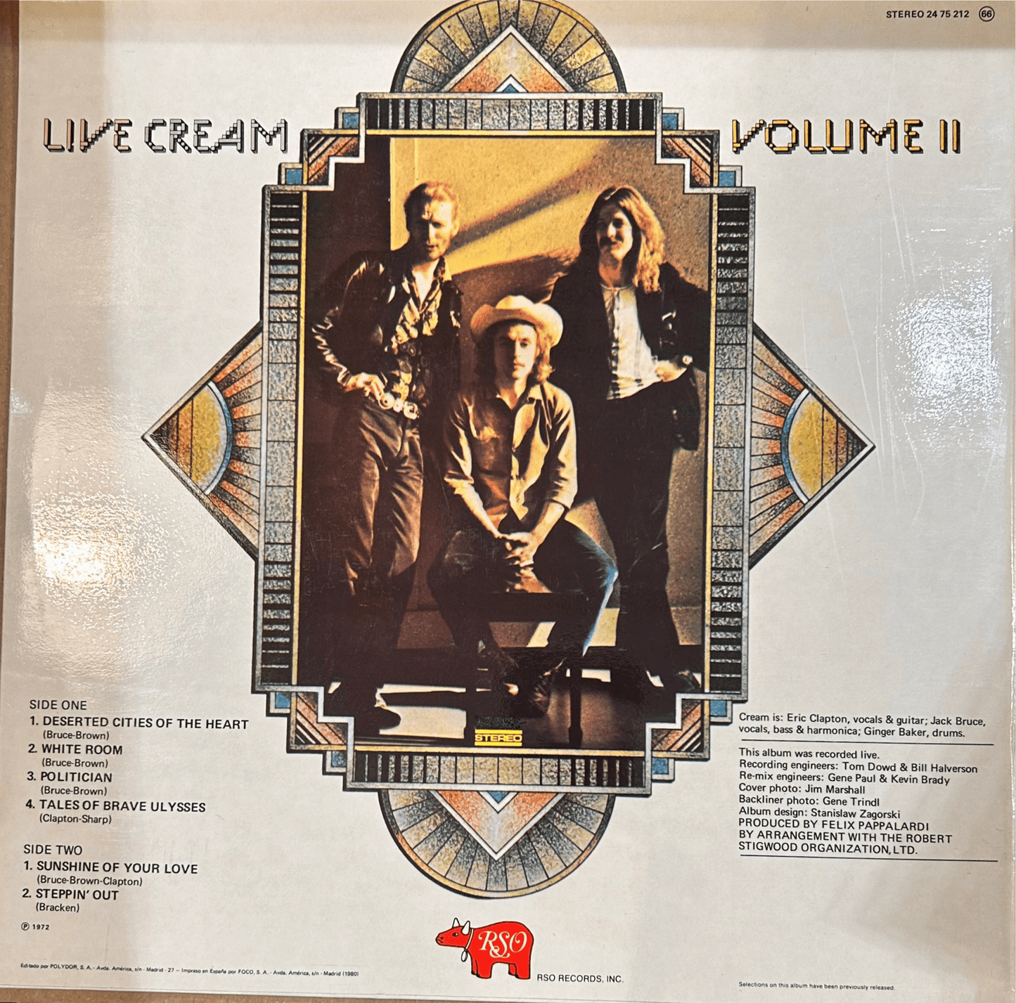 LP Cream – Live Cream Volume II 2ª mano - DISCOS NAKASHA
