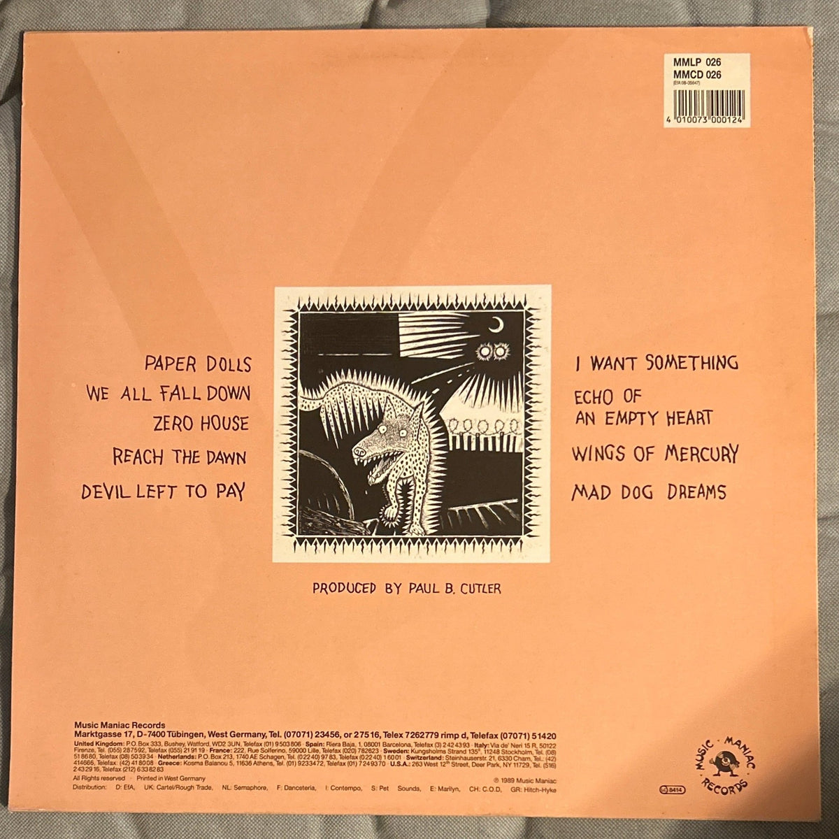 LP Droogs – Mad Dog Dreams 2ª Mano - DISCOS NAKASHA