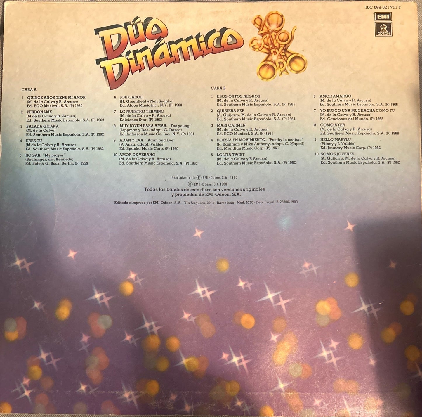 LP Dúo Dinámico – 20 Exitos De Oro 2ª Mano (Producto exclusivo recogida en tienda) - DISCOS NAKASHA