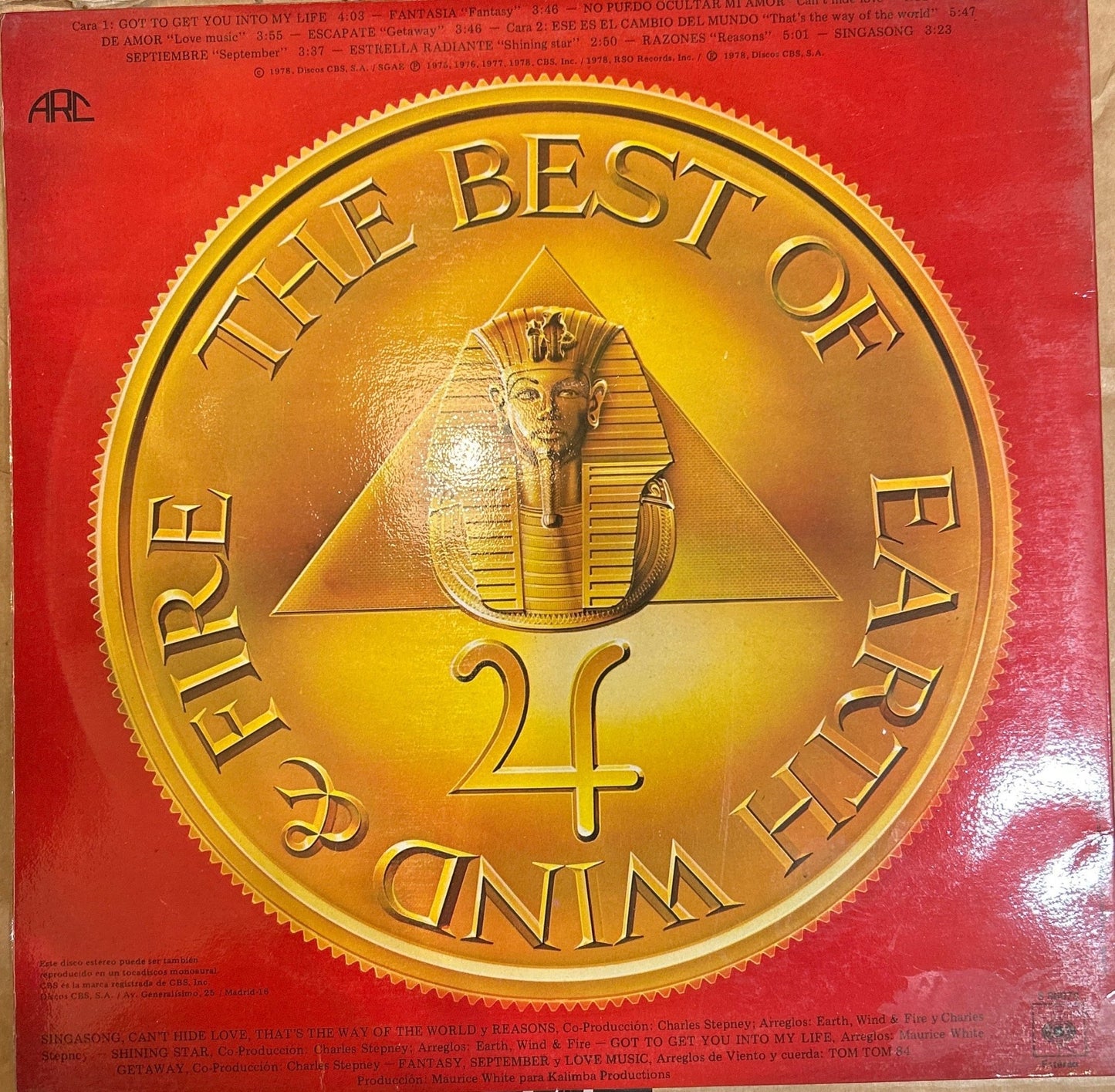 LP Earth, Wind & Fire – The Best Of Earth Wind & Fire Vol. I 2ª Mano - DISCOS NAKASHA