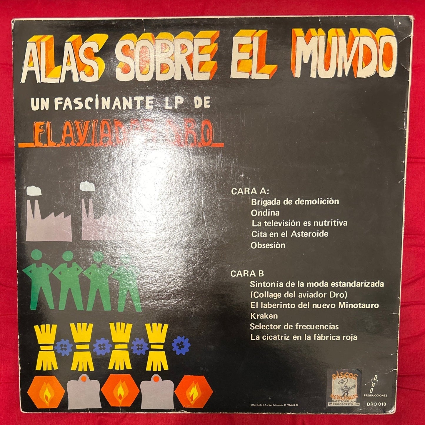 LP El Aviador Dro – Alas Sobre El Mundo 2ª mano - DISCOS NAKASHA