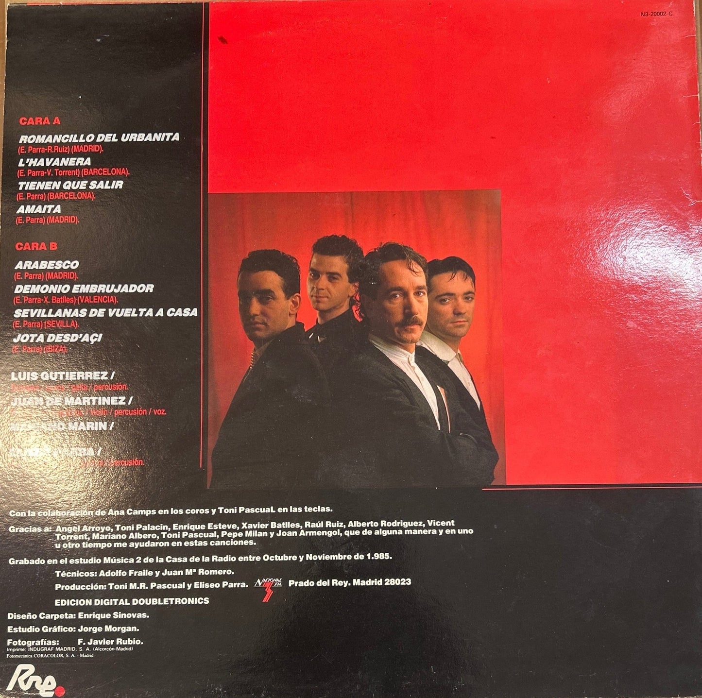 LP Eliseo Parra y Mosaico – De Raiz 2ª mano - DISCOS NAKASHA