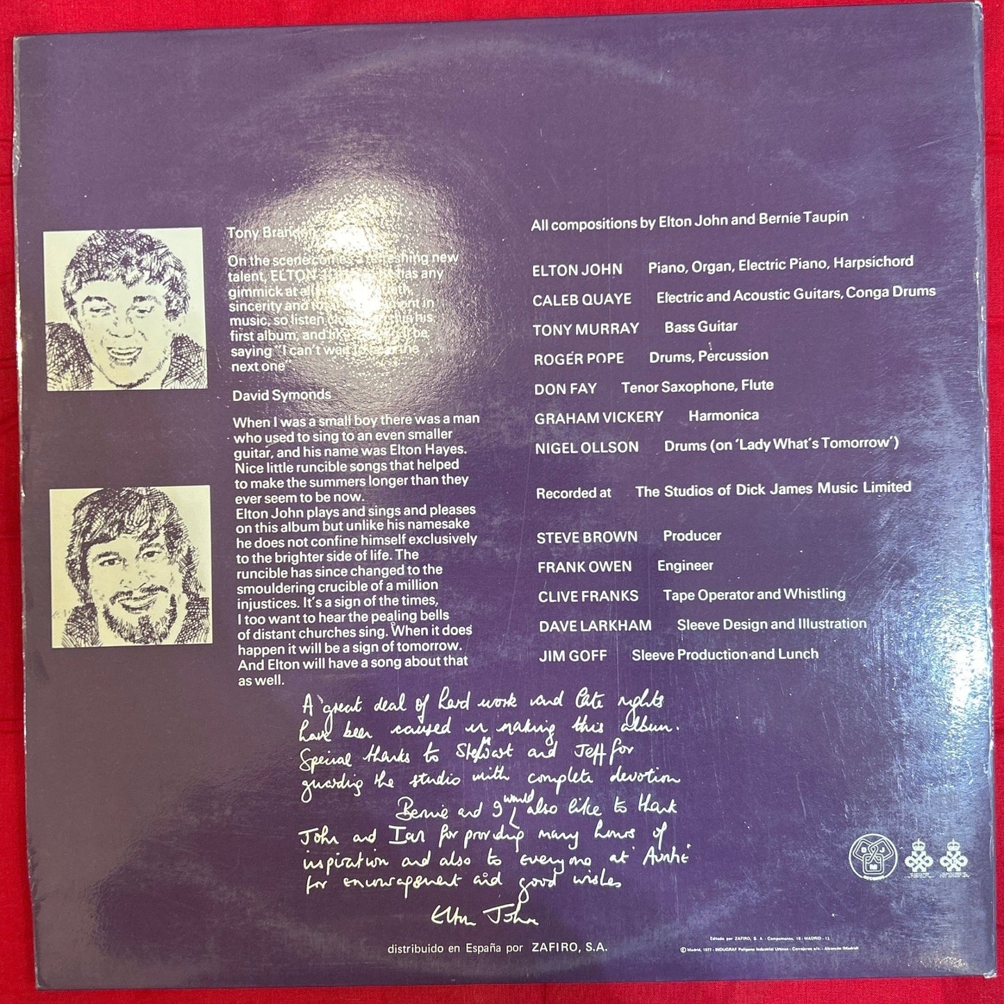 LP Elton John – Empty Sky 2ª mano - DISCOS NAKASHA