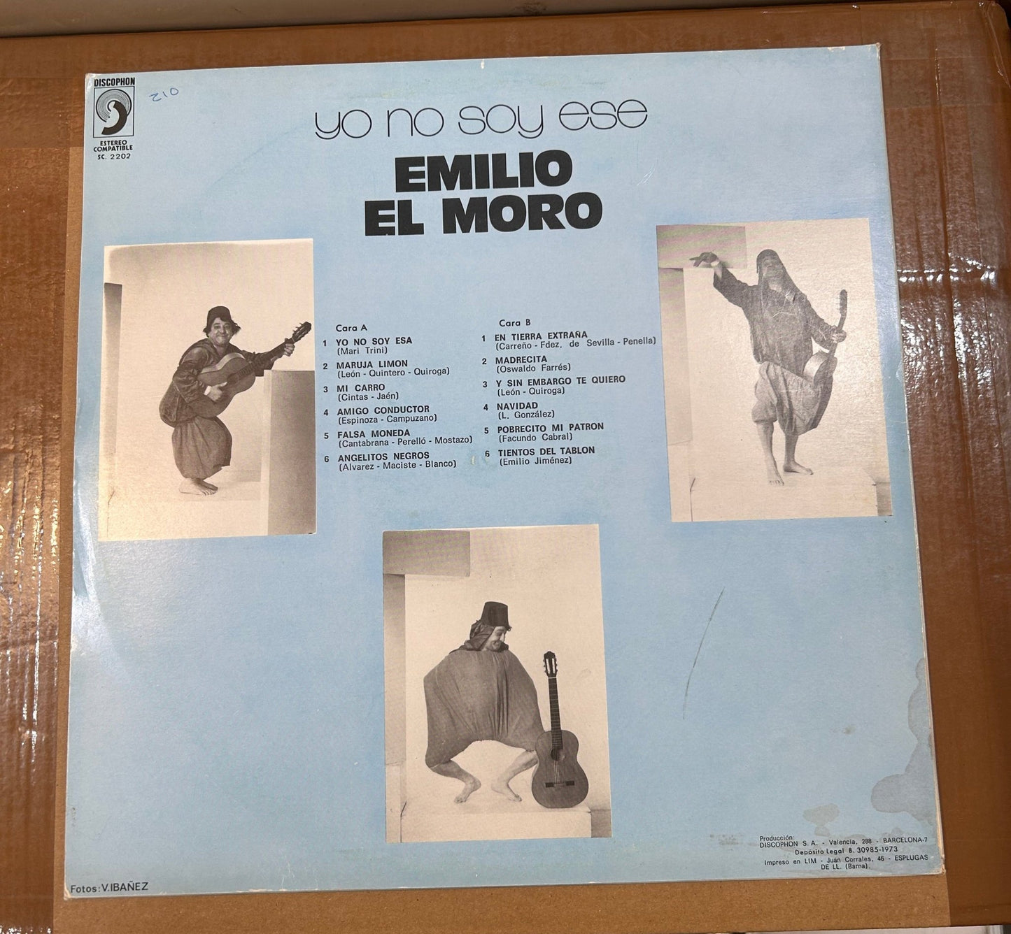 LP Emilio "El Moro" – Yo No Soy Ese 2ª Mano (Producto exclusivo recogida en tienda) - DISCOS NAKASHA