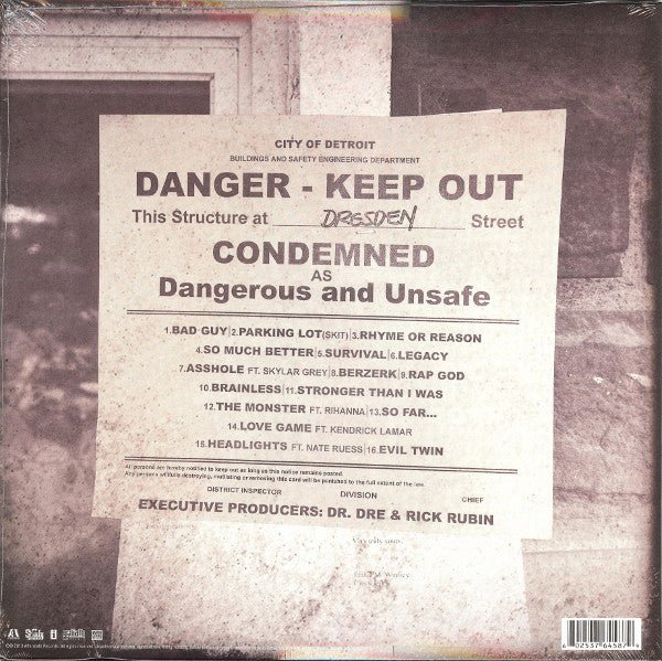 LP Eminem – The Marshall Mathers LP 2 Nuevo precintado - DISCOS NAKASHA