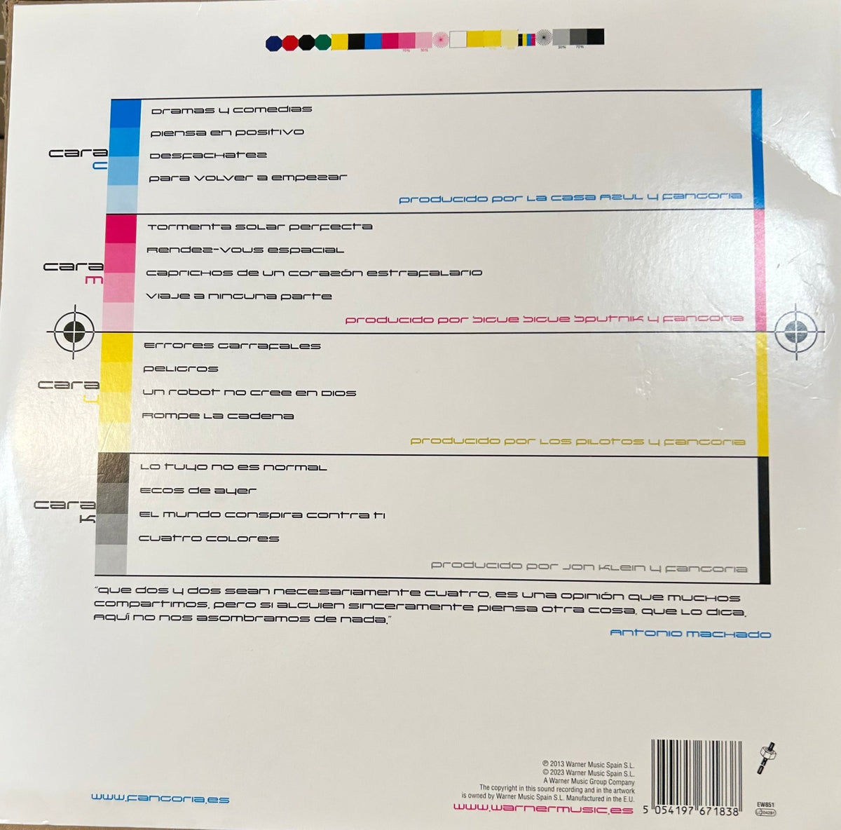 LP Fangoria – Cuatricromía 2ª Mano - DISCOS NAKASHA