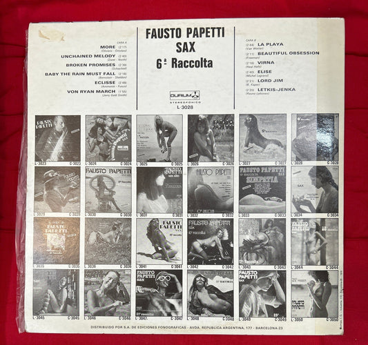 LP Fausto Papetti – 6.ª Raccolta 2ª Mano - DISCOS NAKASHA